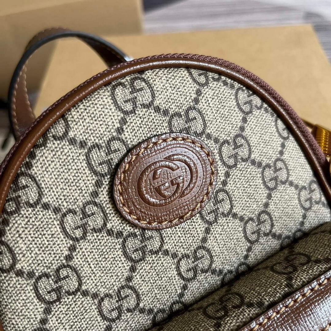 Gucci 725654 Multi-function bag with Interlocking G Brown