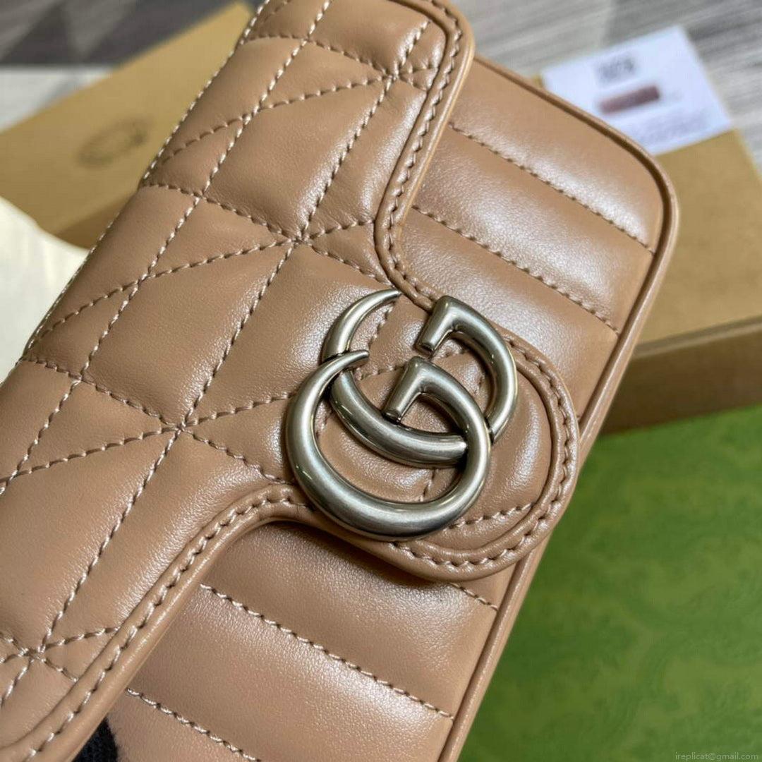 Gucci 476433 GG Marmont Super Mini Bag Pink