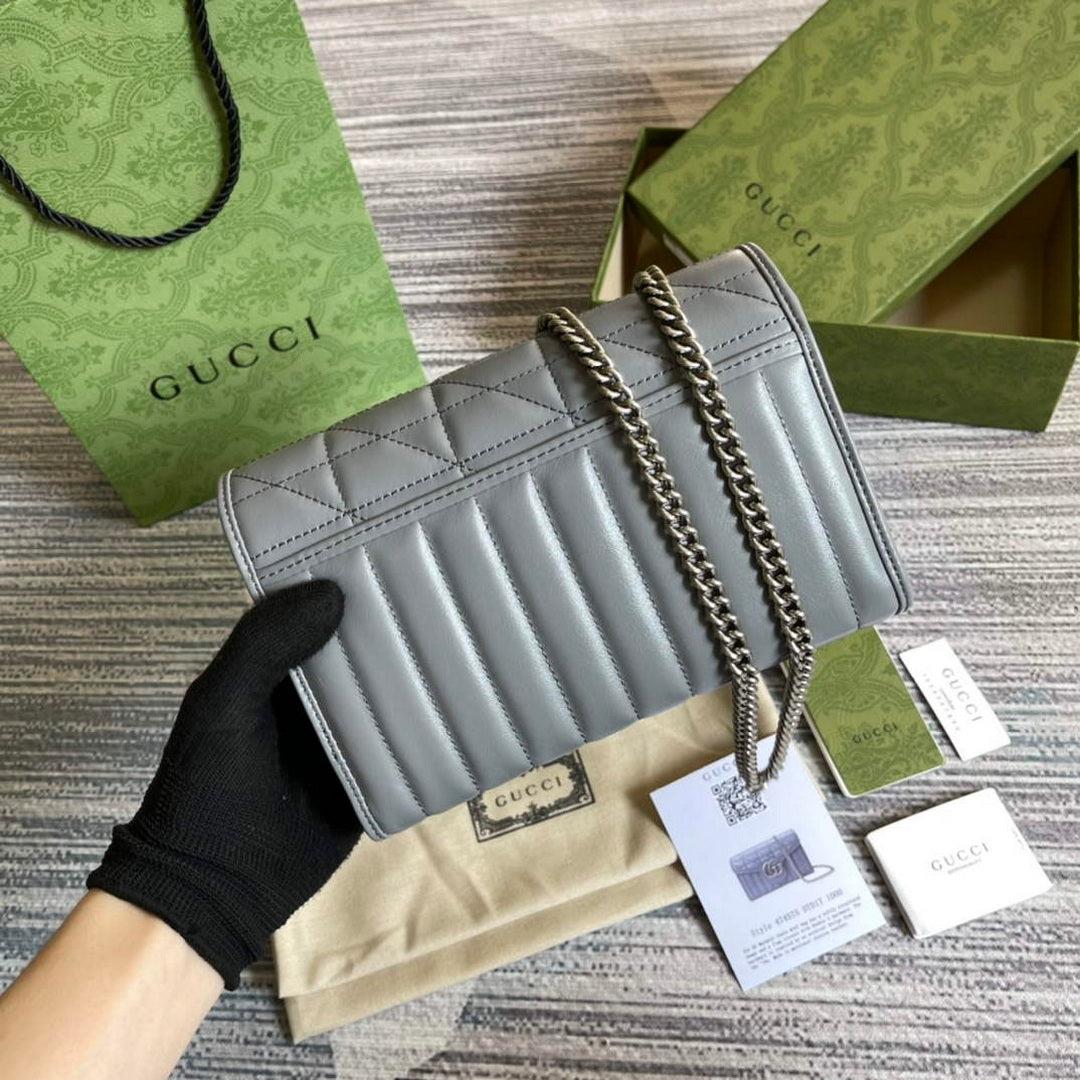 Gucci 474575 GG Marmont mini bag Grey