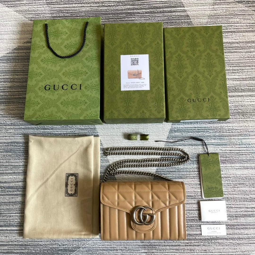 Gucci 474575 GG Marmont mini bag Light pink