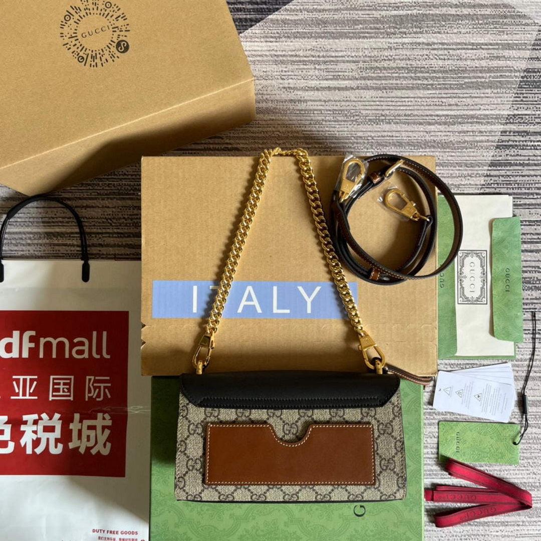 Gucci 735103 Padlock Mini shoulder bag Black