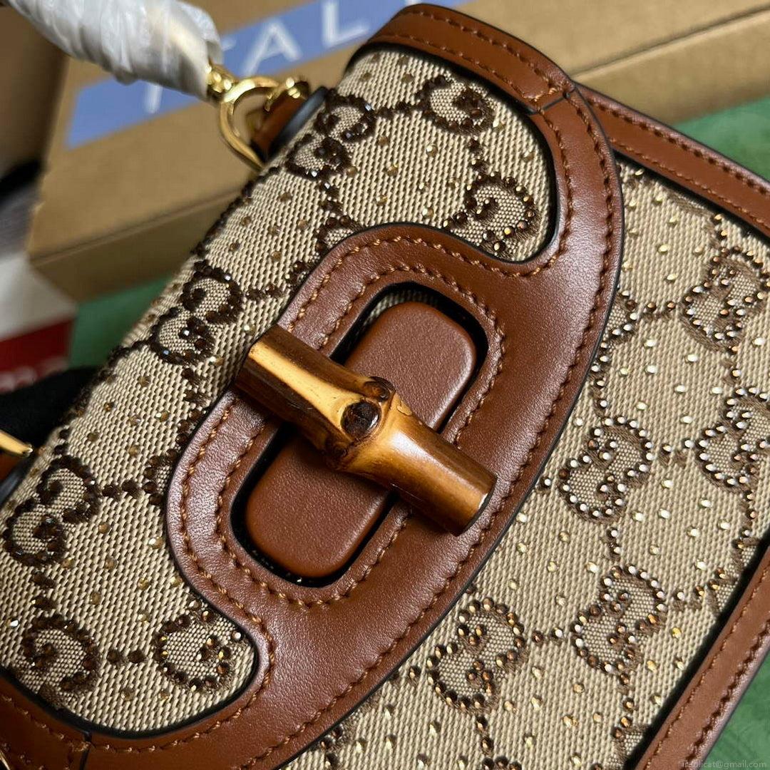 Gucci 735116 Gucci Bamboo 1947 mini top handle bag