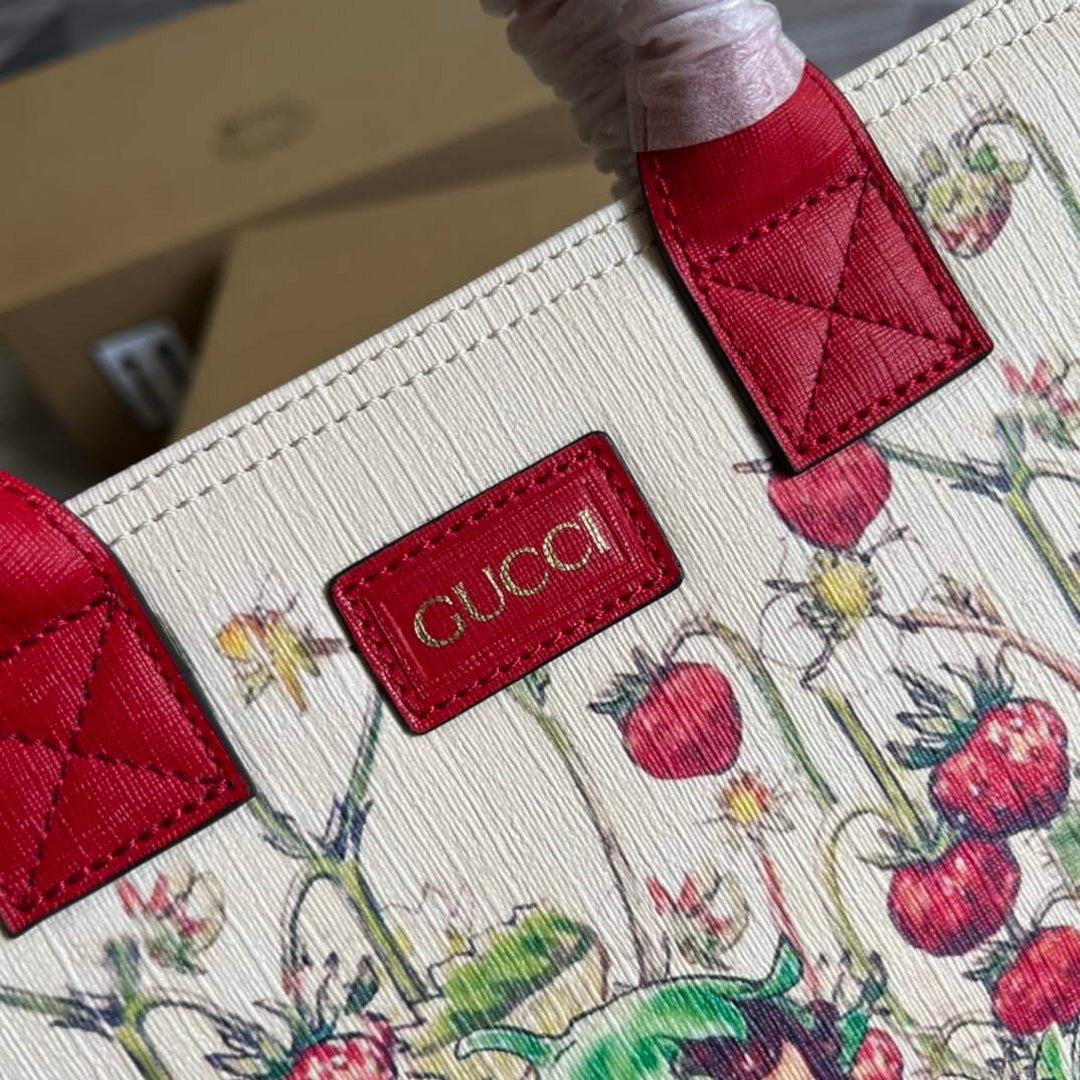Gucci 550763 Children’s Fairy Print Large Tote Bag Red