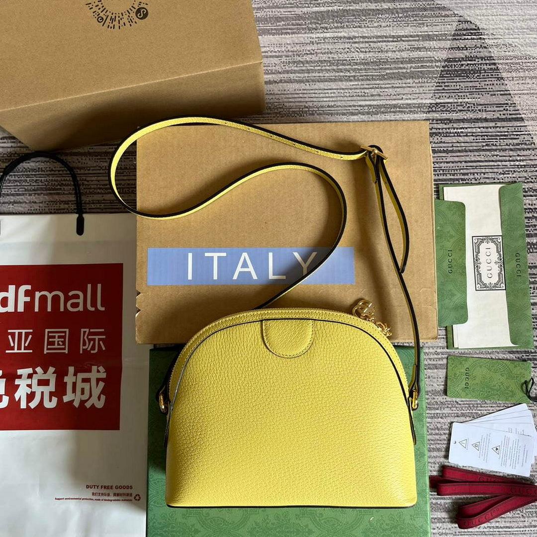 Gucci 499621 Ophidia small shoulder bag with Double G yellow