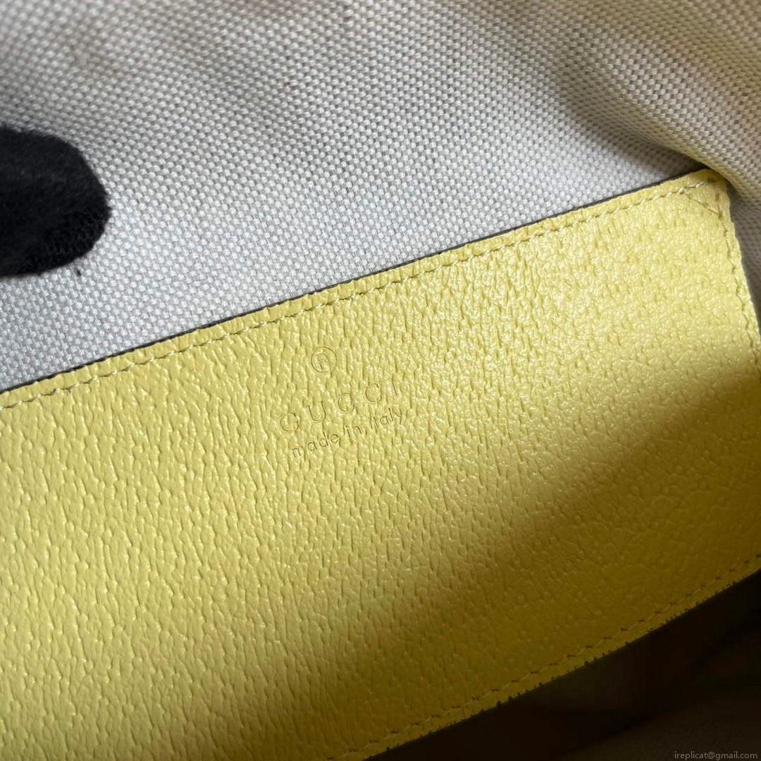 Gucci 499621 Ophidia small shoulder bag with Double G yellow