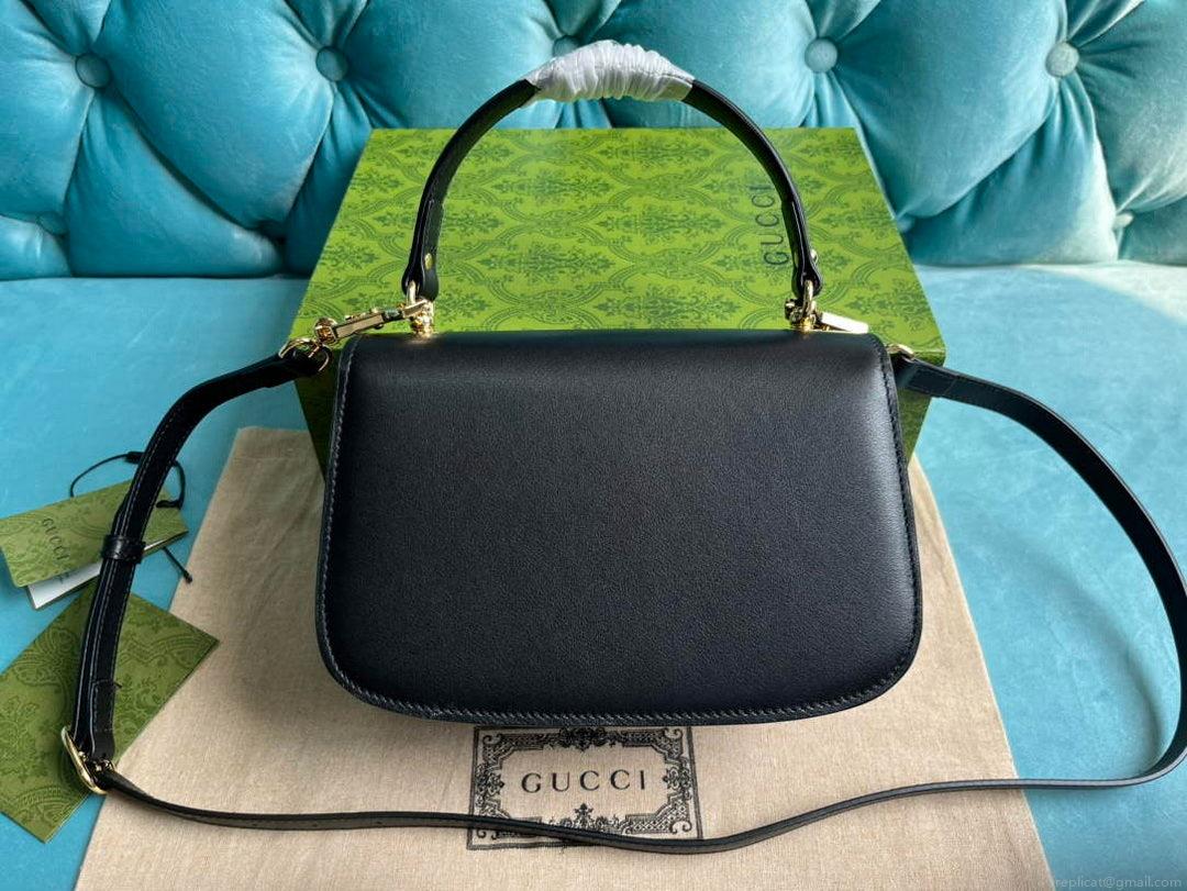 Gucci 735101 Gucci Blondie Top-handle Bag Black