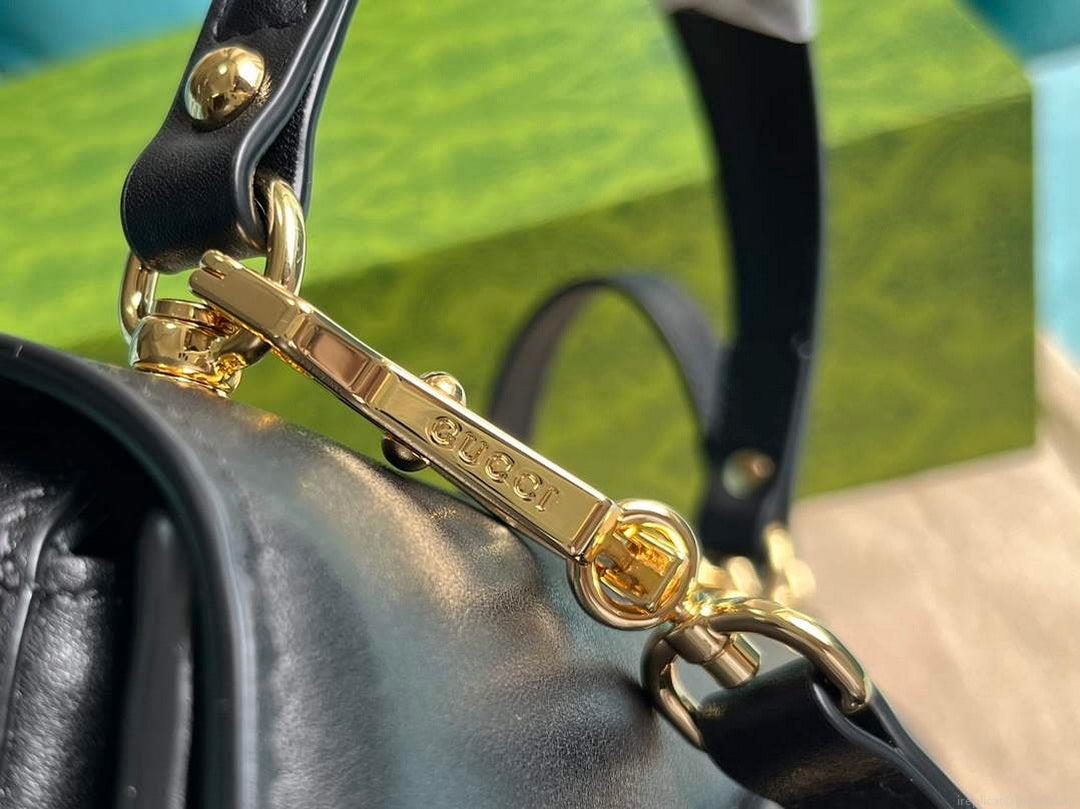 Gucci 735101 Gucci Blondie Top-handle Bag Black