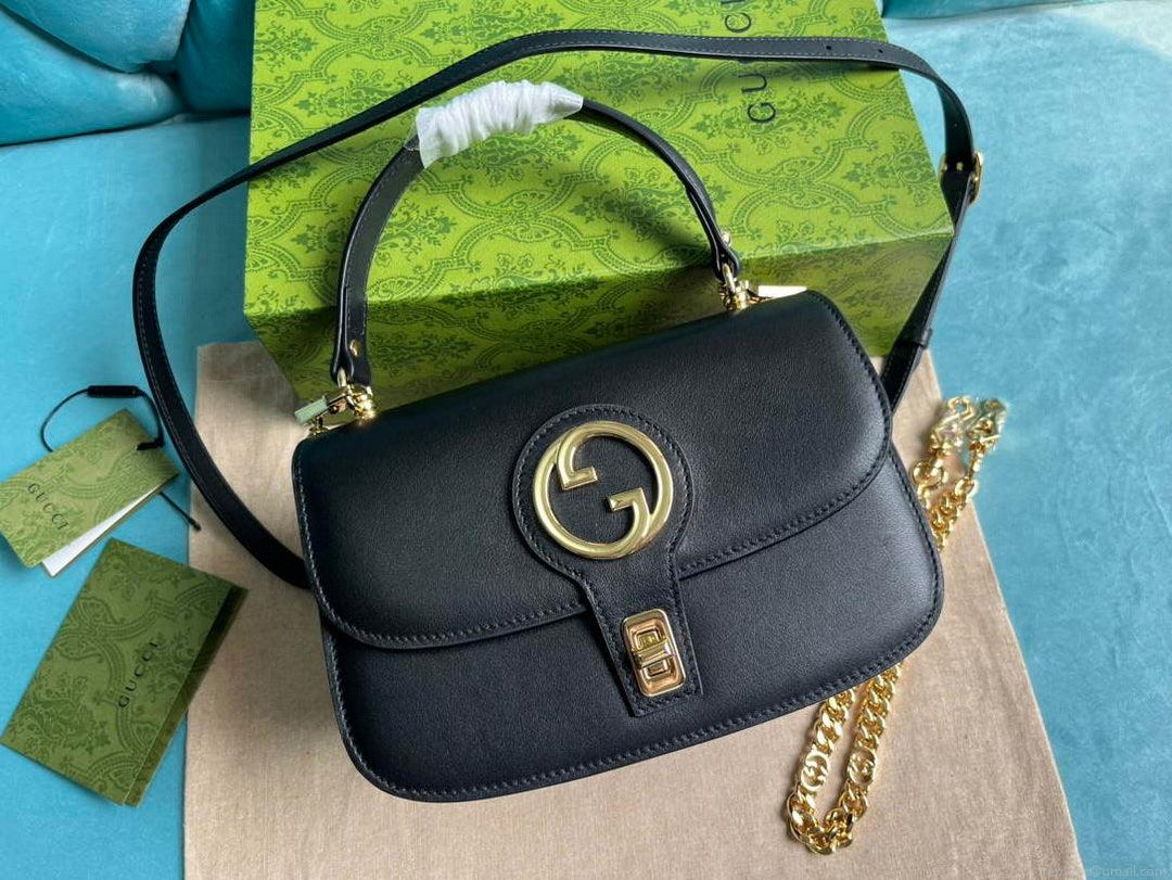 Gucci 735101 Gucci Blondie Top-handle Bag Black