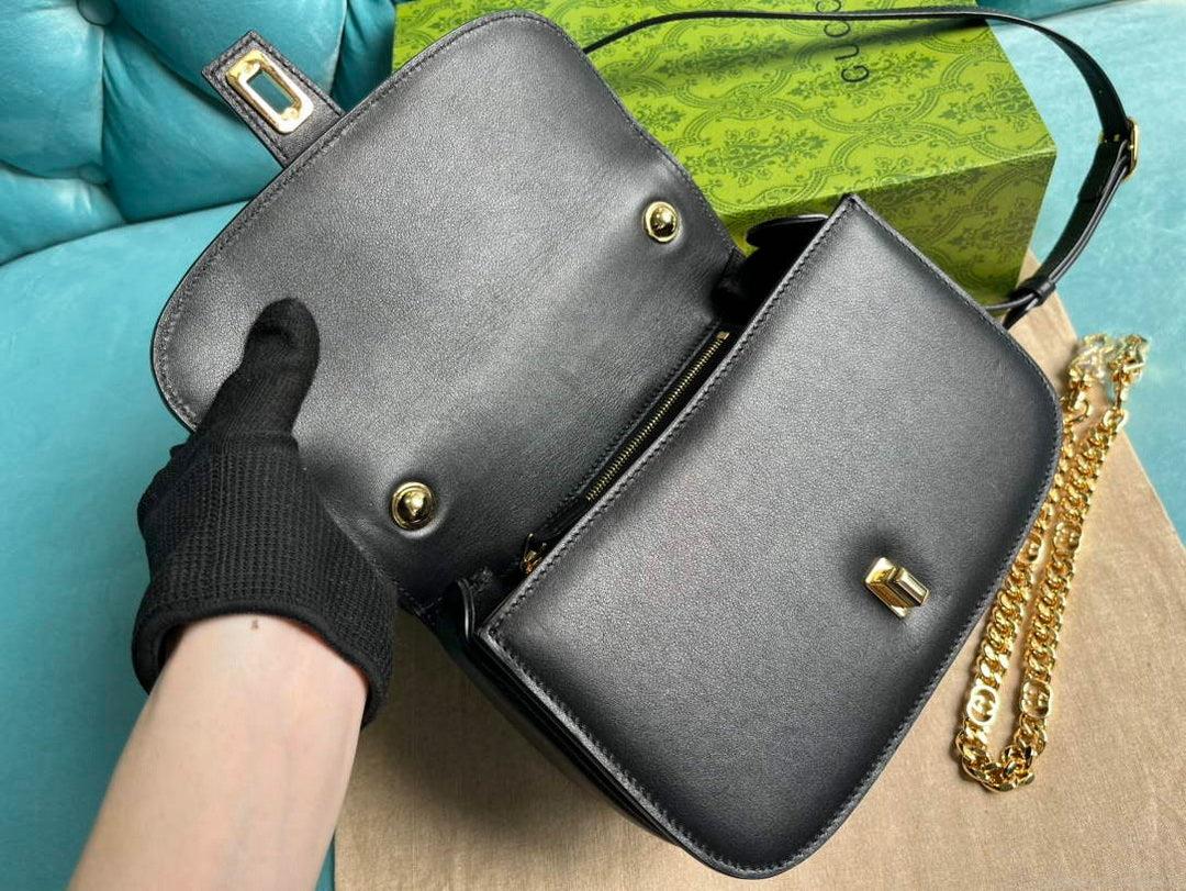 Gucci 735101 Gucci Blondie Top-handle Bag Black