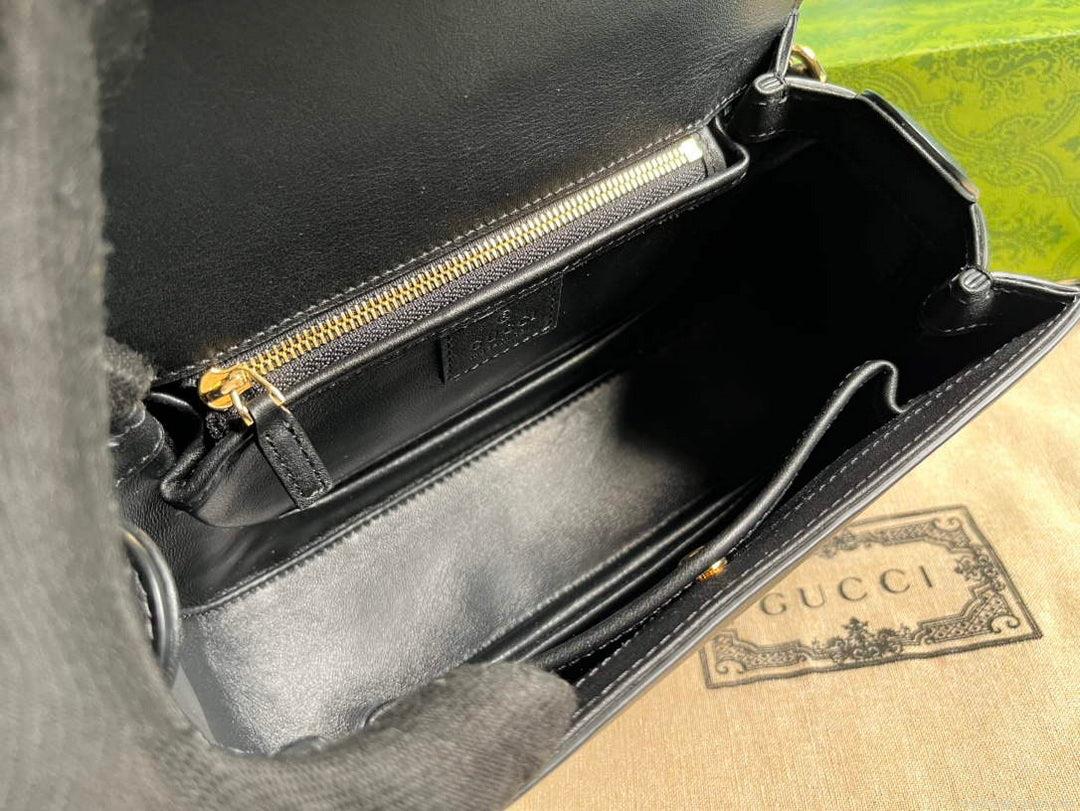 Gucci 735101 Gucci Blondie Top-handle Bag Black