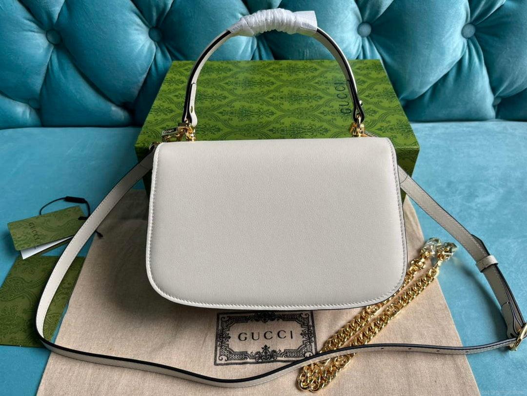 Gucci 735101 Gucci Blondie Top-handle Bag White
