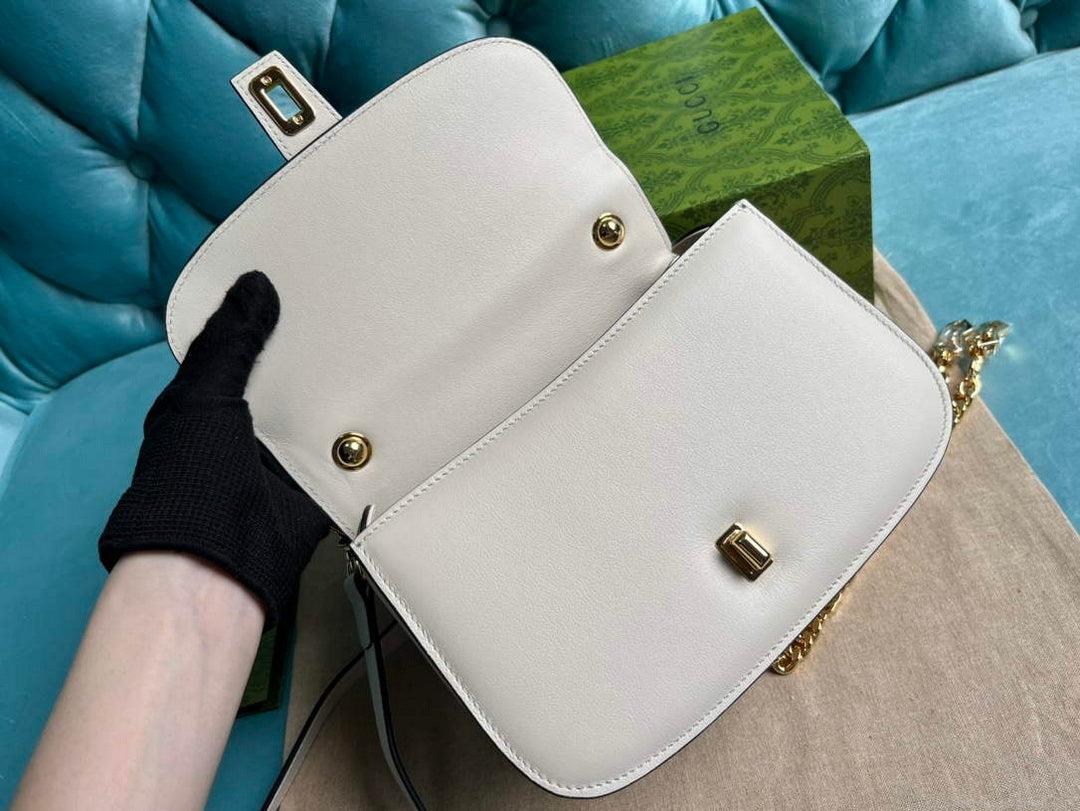Gucci 735101 Gucci Blondie Top-handle Bag White