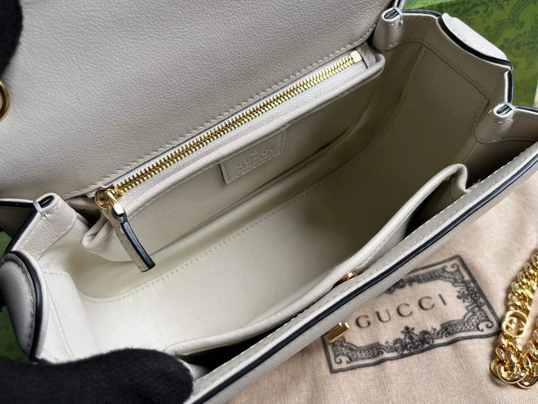 Gucci 735101 Gucci Blondie Top-handle Bag White