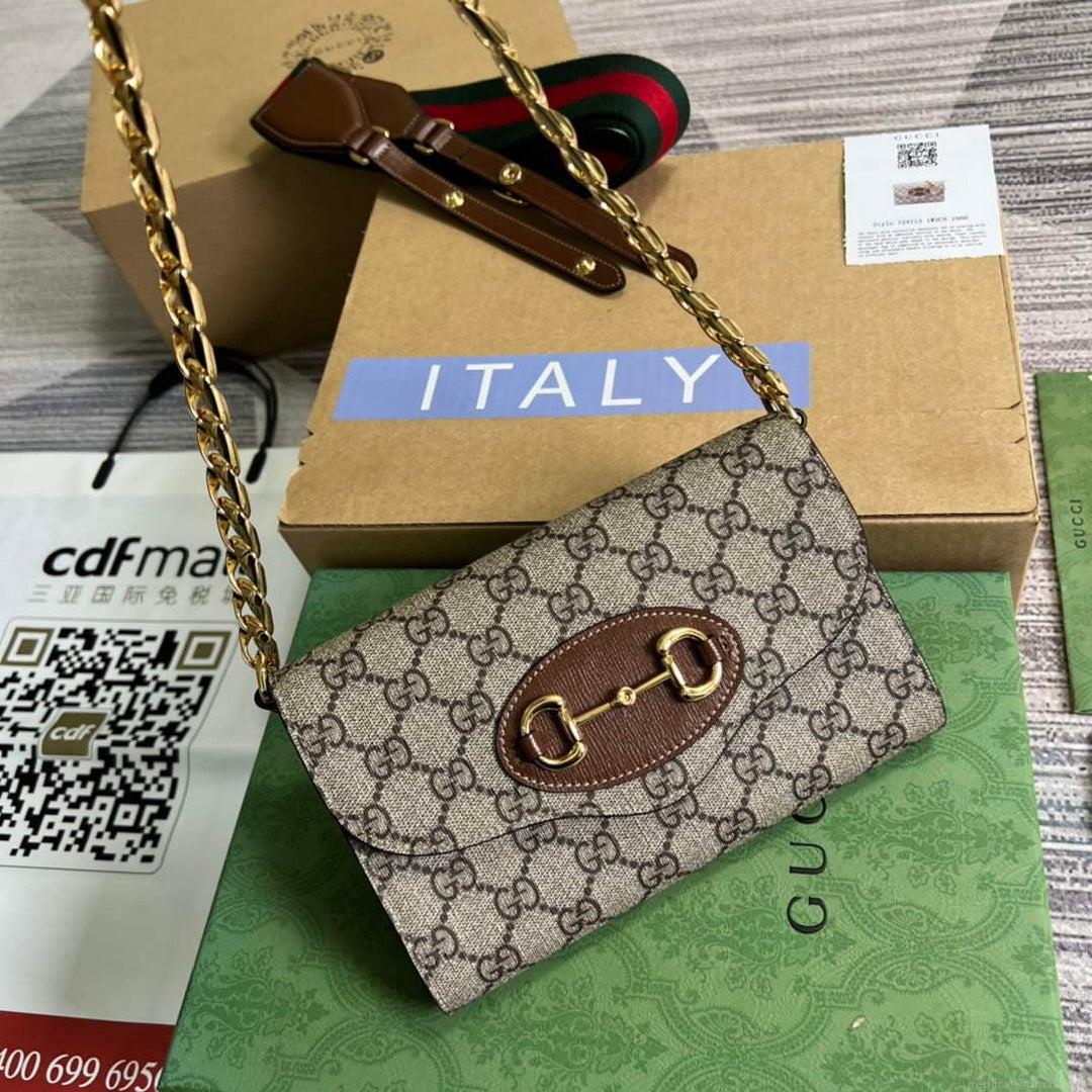 Gucci 724713 Gucci Horsebit 1955 mini bag Beige and Brown