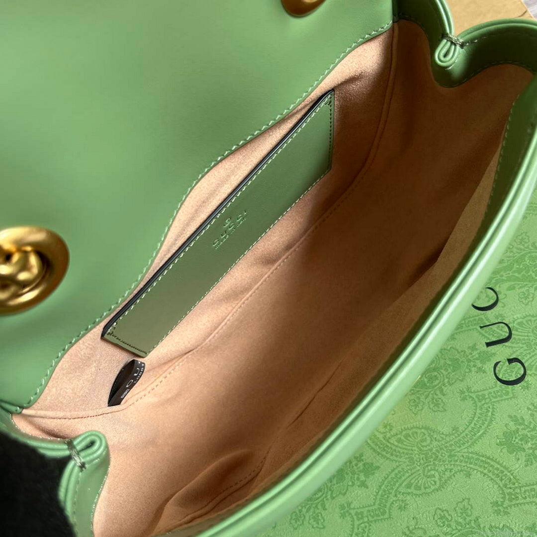 Gucci 739682 GG Marmont Matelassé mini tote bag Light green