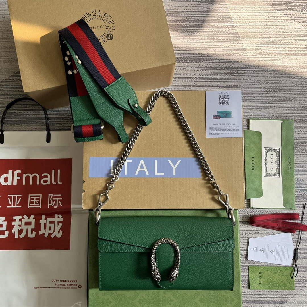 Gucci 731782 Dionysus small shoulder bag Green