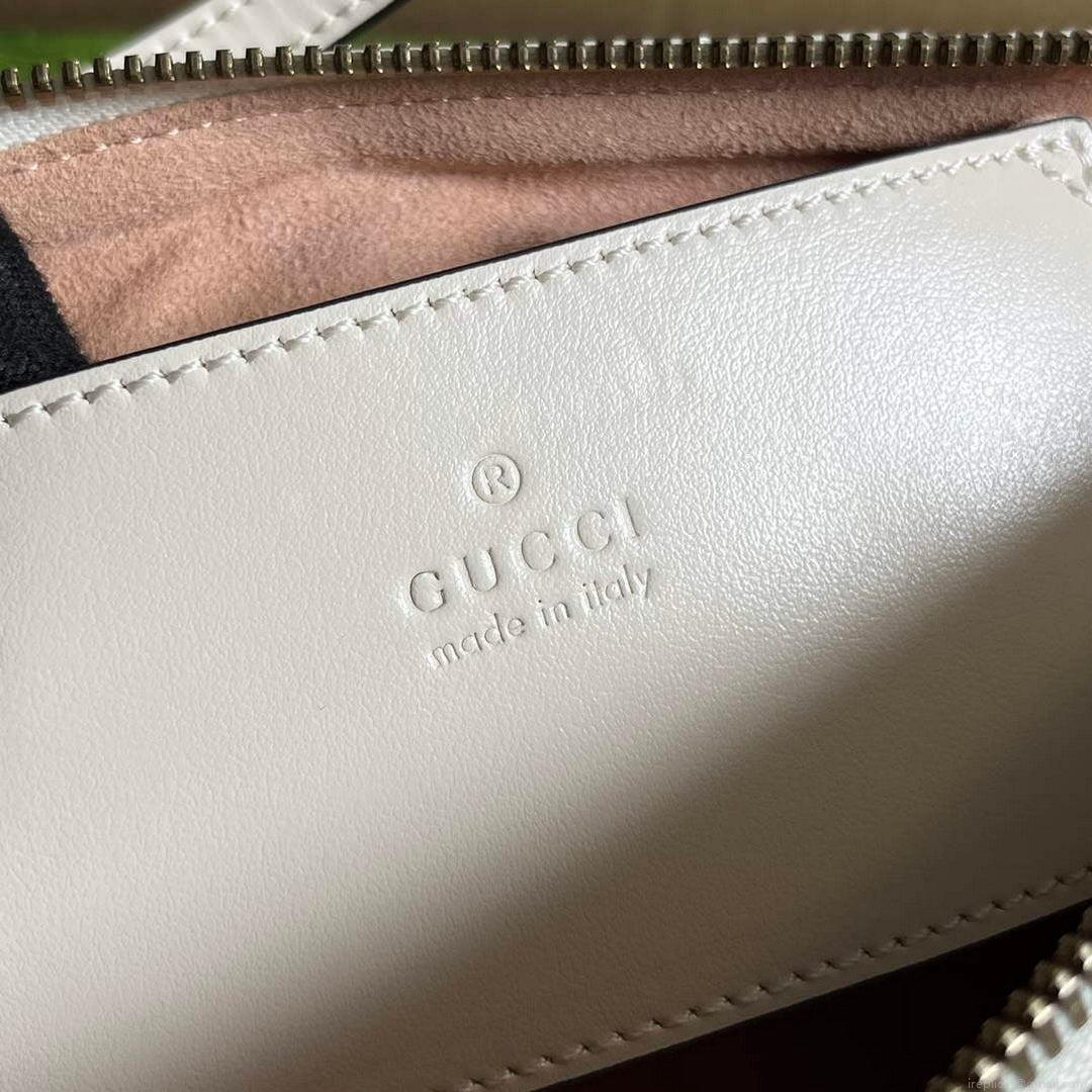 Gucci 739166 GG Marmont shoulder bag White