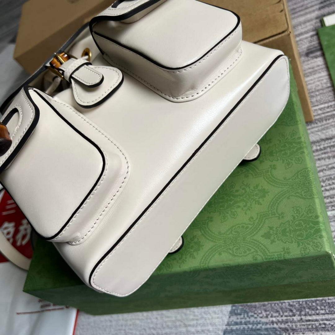 Gucci 702101 Bamboo backpack white
