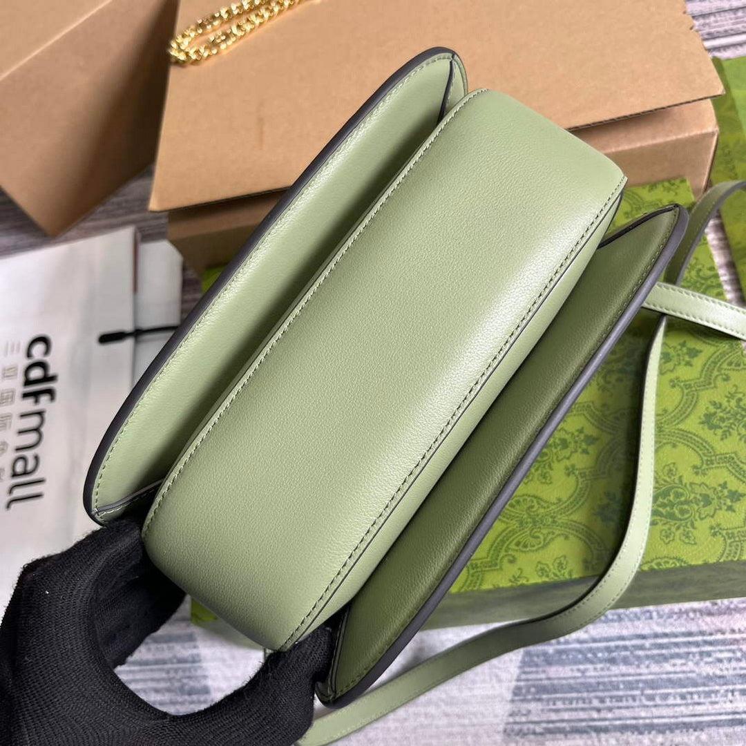 Gucci 735101 Gucci Blondie Top-handle Bag Light green