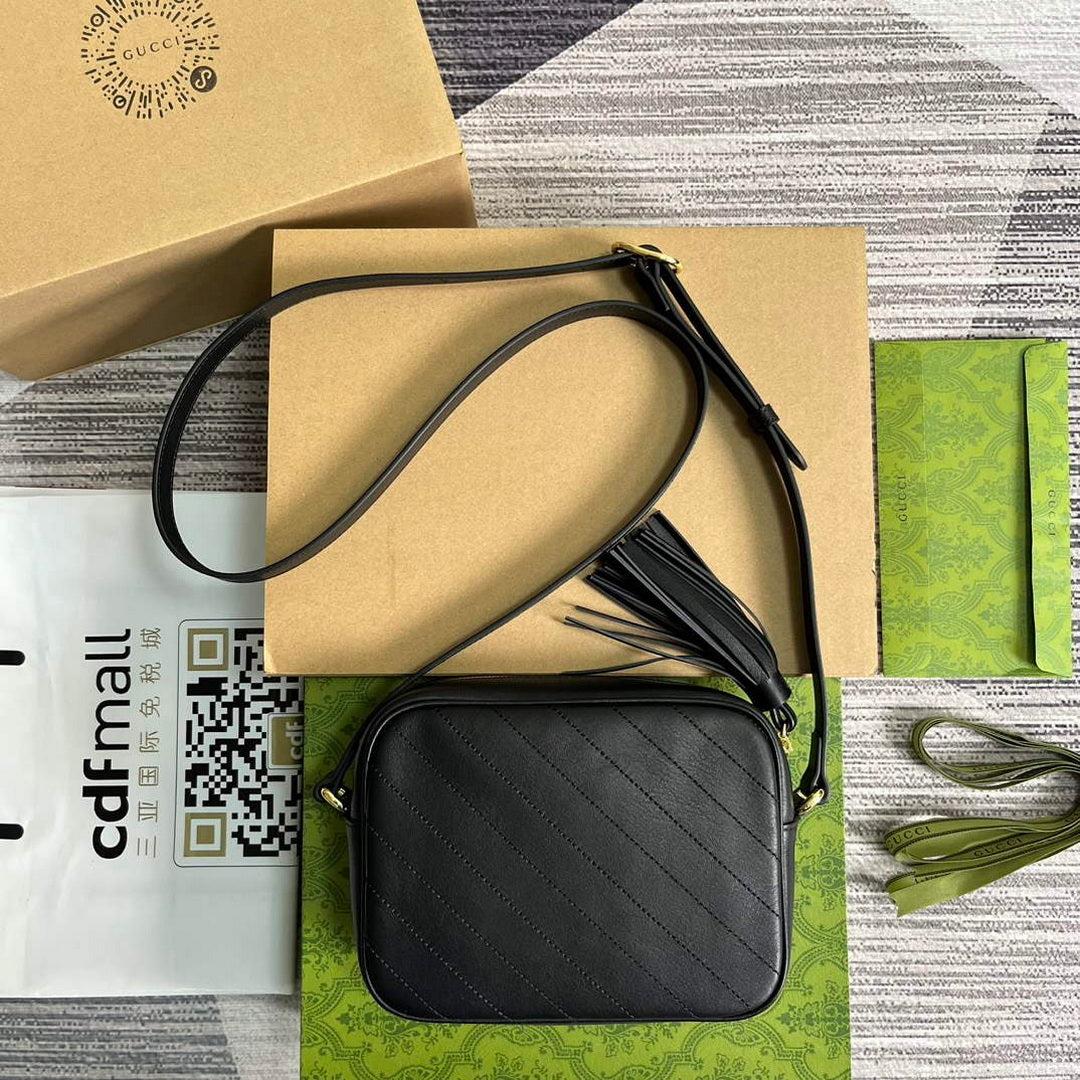 Gucci 742360 Gucci Blondie Small Shoulder Bag Black