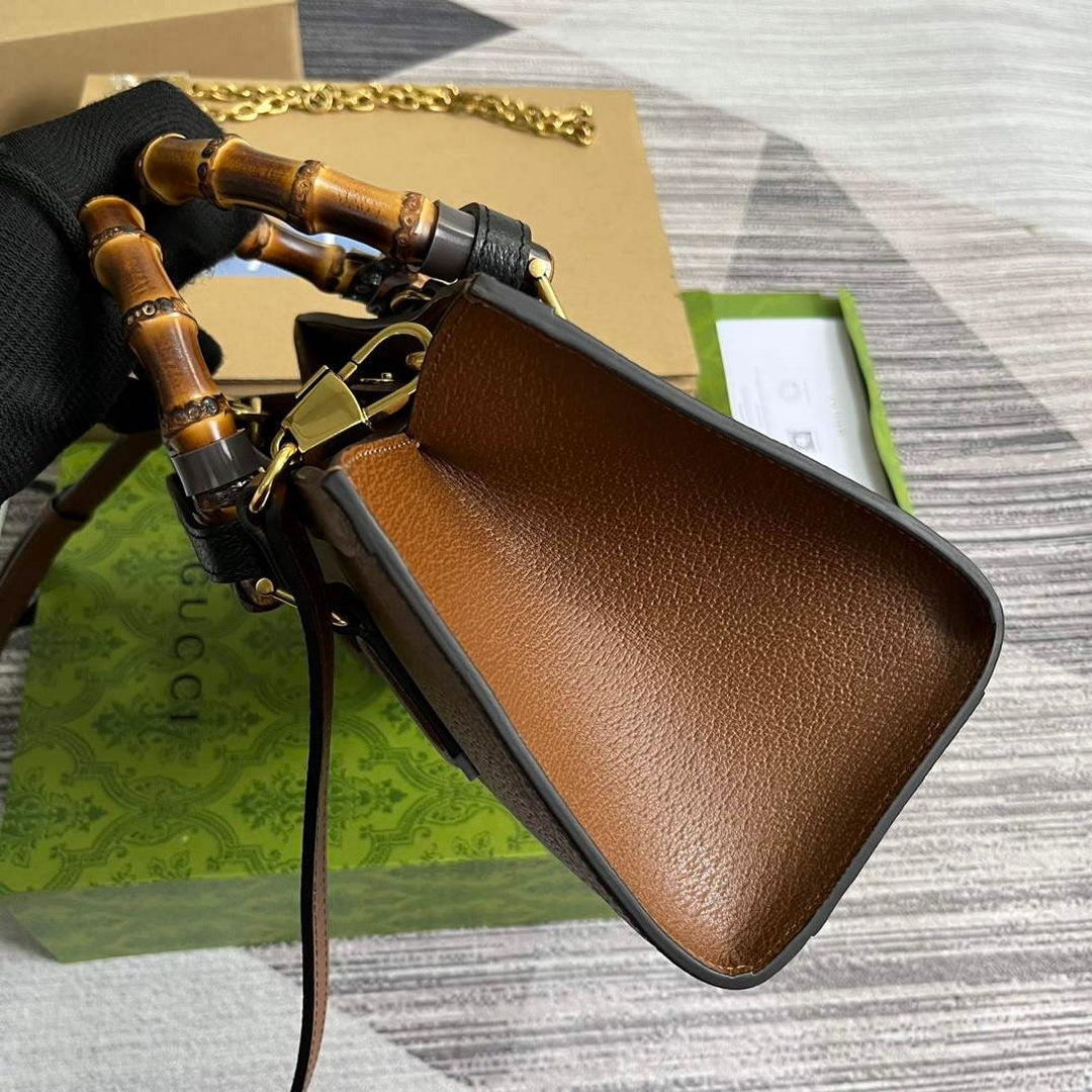 Gucci 735153 Gucci Diana Small Shoulder Bag Brown