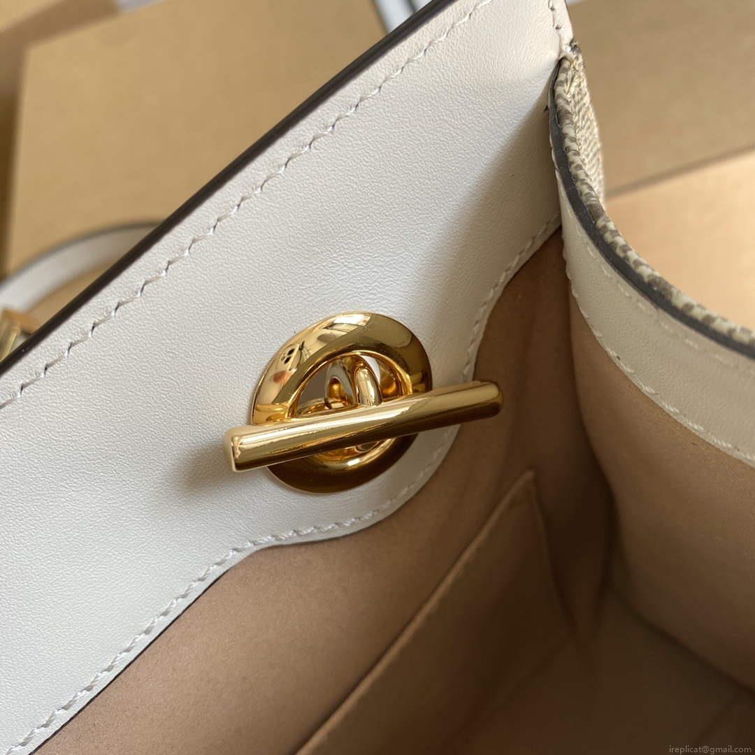 Gucci 498156 Padlock GG Small Shoulder Bag White