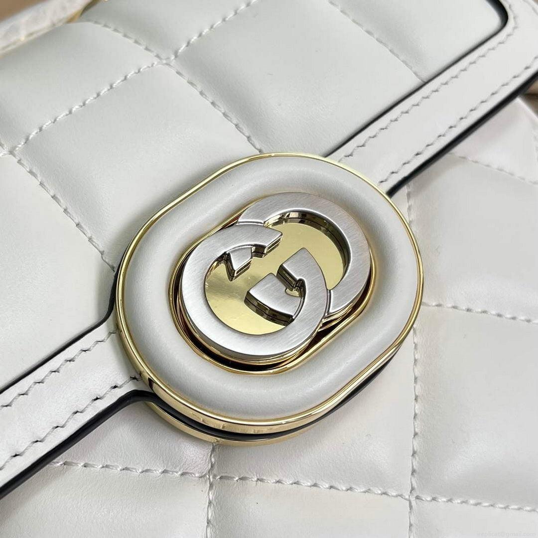 Gucci 741457 Gucci Deco mini shoulder bag White