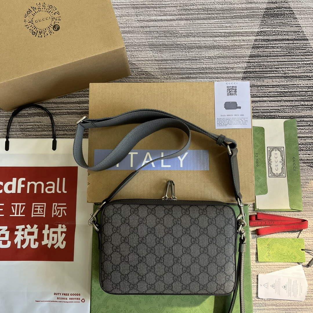 Gucci 699439 Ophidia GG shoulder bag Grey