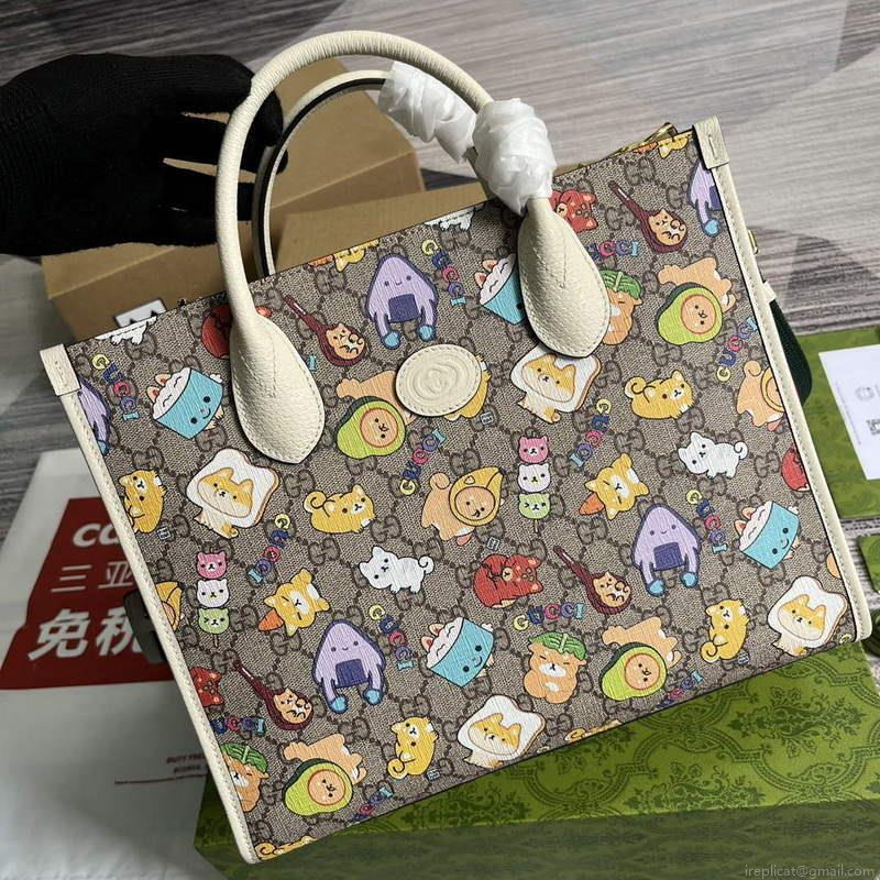 Gucci 680956 Gucci animal print small tote bag