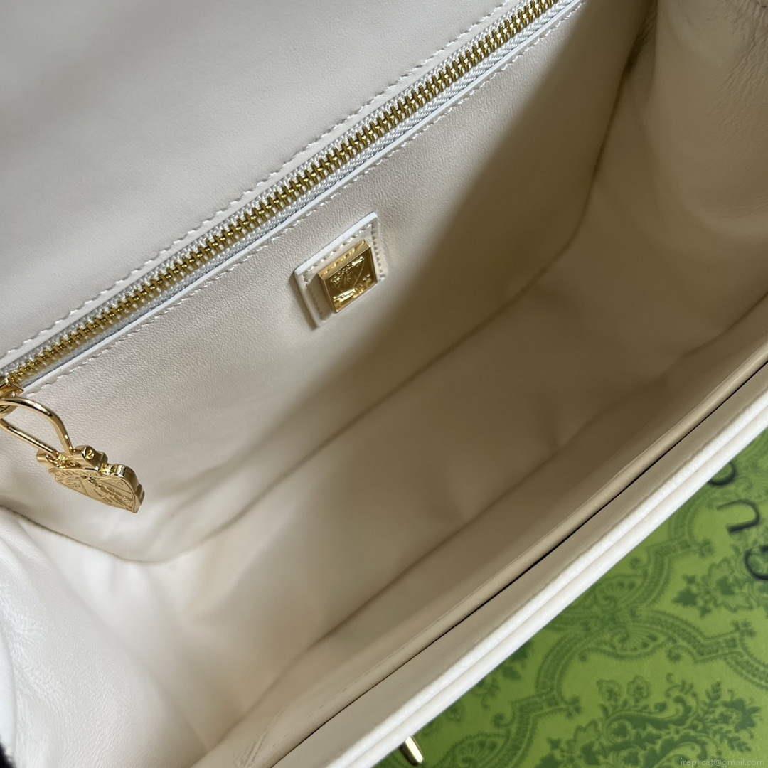 Gucci 740988 Equestrian inspired shoulder bag White