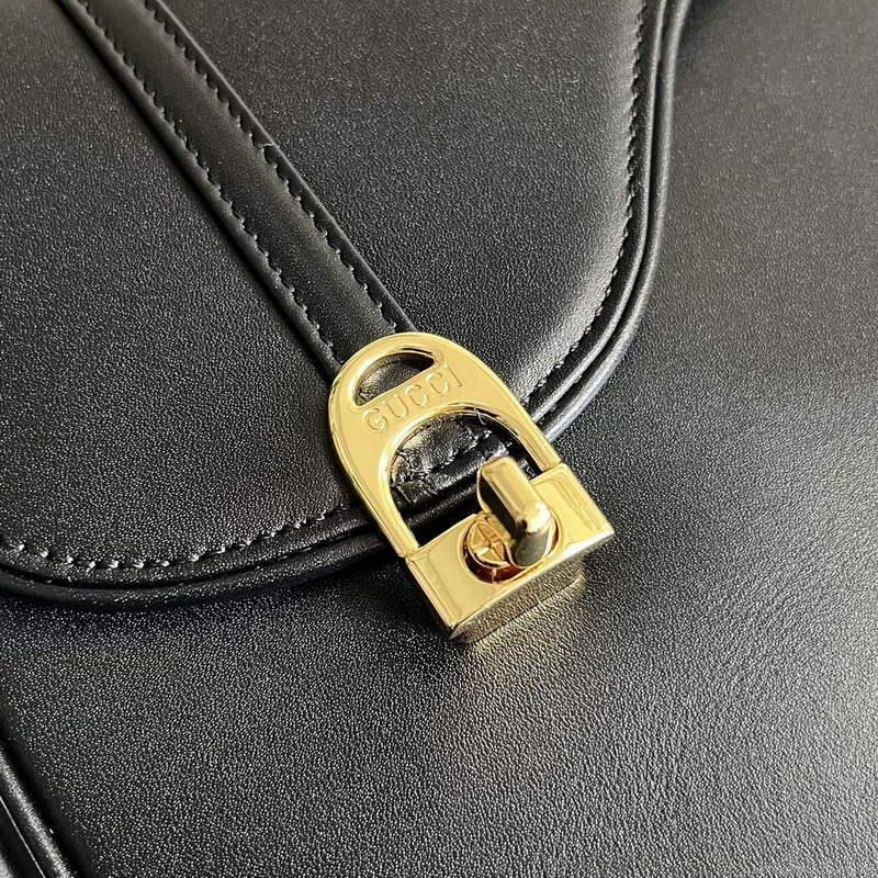Gucci 740988 Equestrian inspired shoulder bag Black