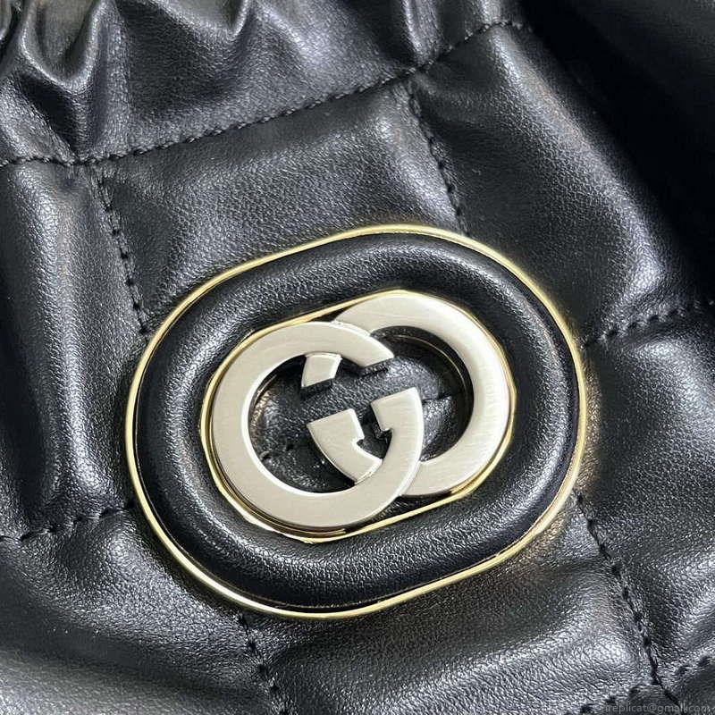 Gucci 746210 Gucci Deco Medium Tote Bag Black