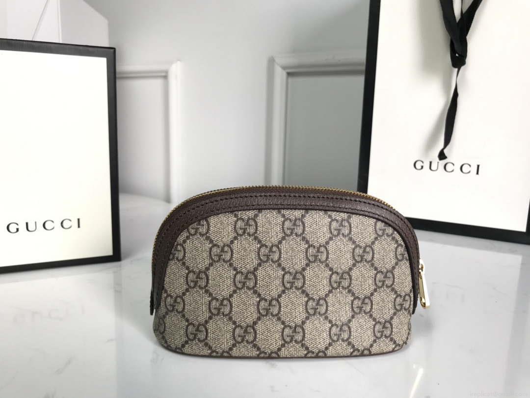 Gucci 625550 Ophidia GG medium cosmetic case Beige &ebony