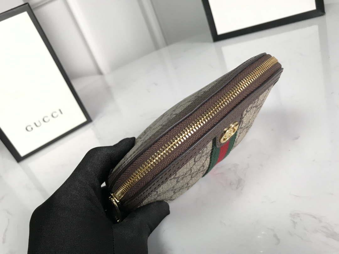Gucci 625550 Ophidia GG medium cosmetic case Beige &ebony