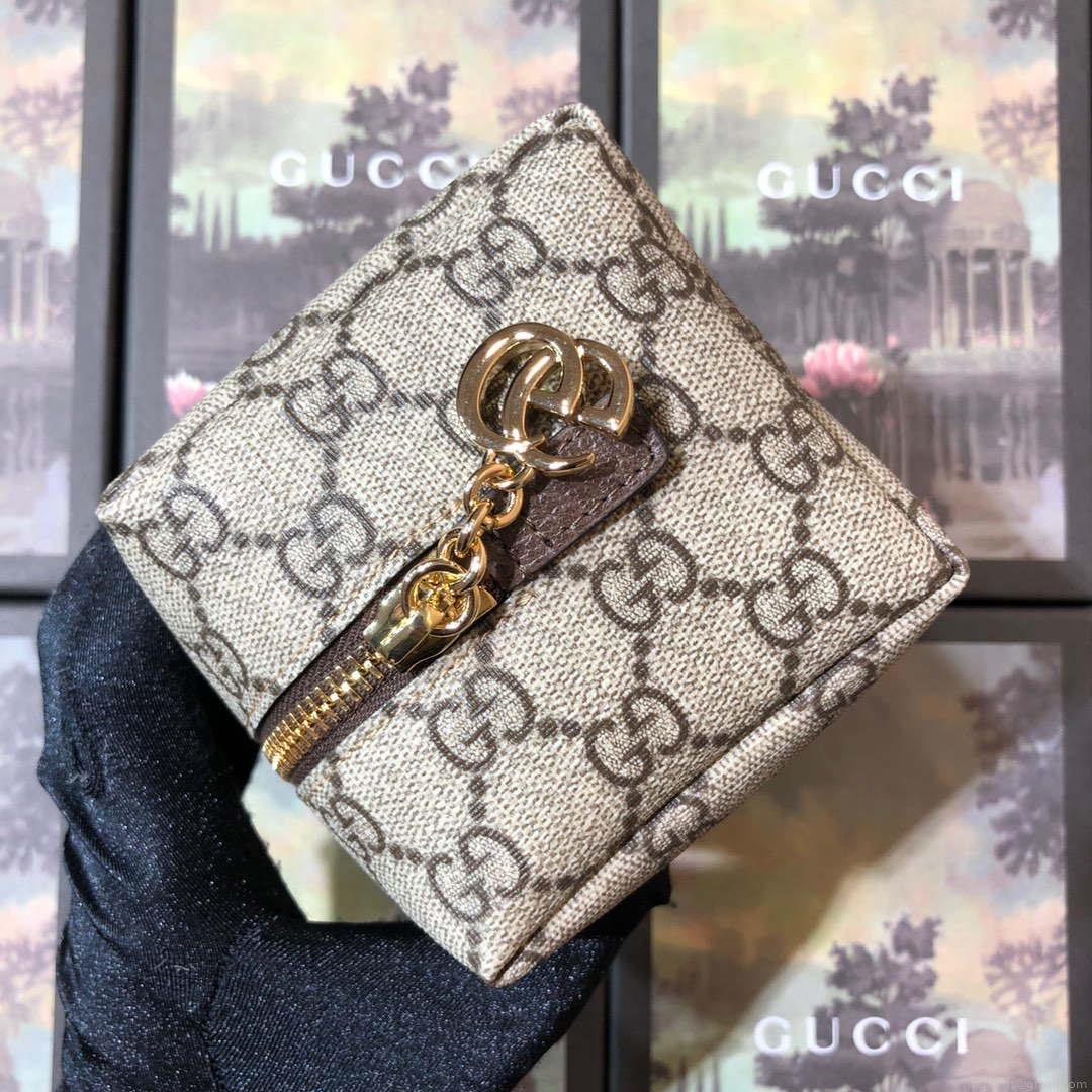 Gucci 611001 GG Ophidia GG Cosmetic Case Beige Brown