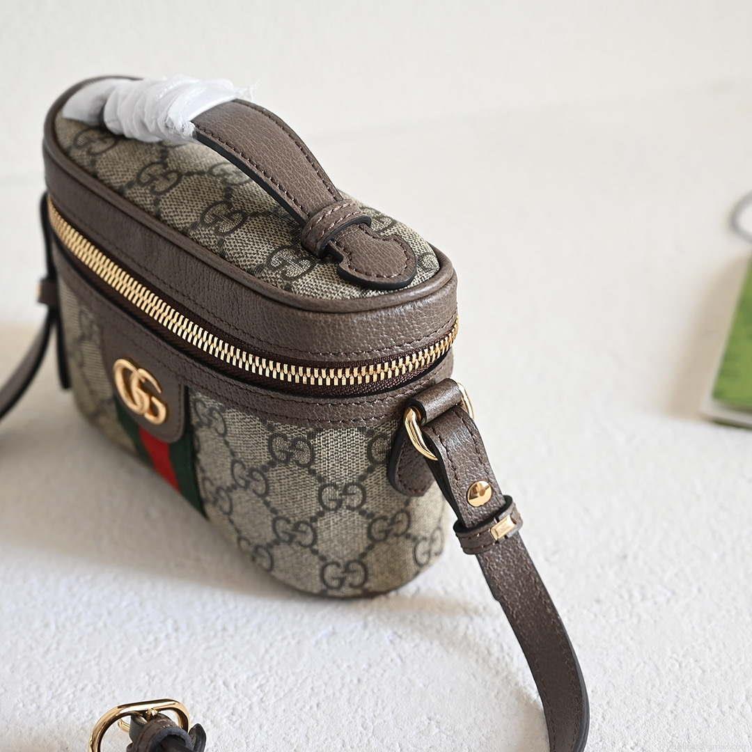 Gucci 699532 Ophidia GG top handle mini bag Beige Brown