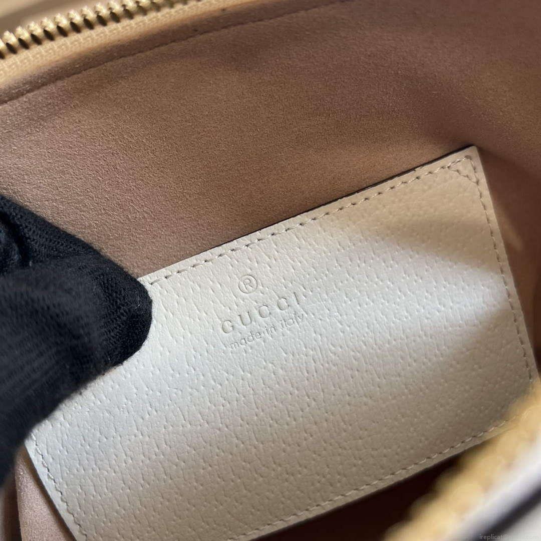 Gucci 715775 Gucci Diana Mini Tote Bag White leather