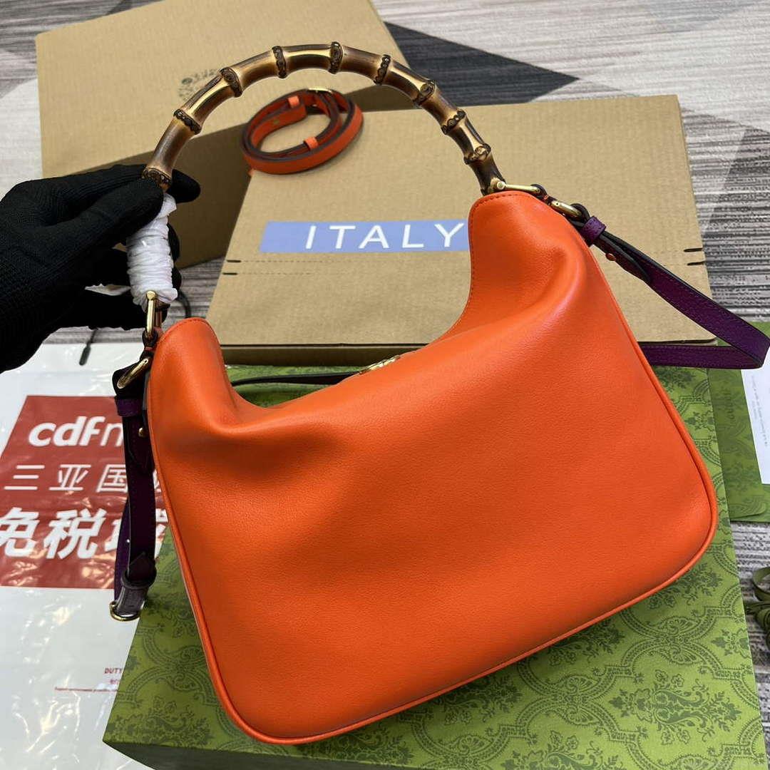 Gucci 746124 Gucci Diana Medium Shoulder Bag Orange