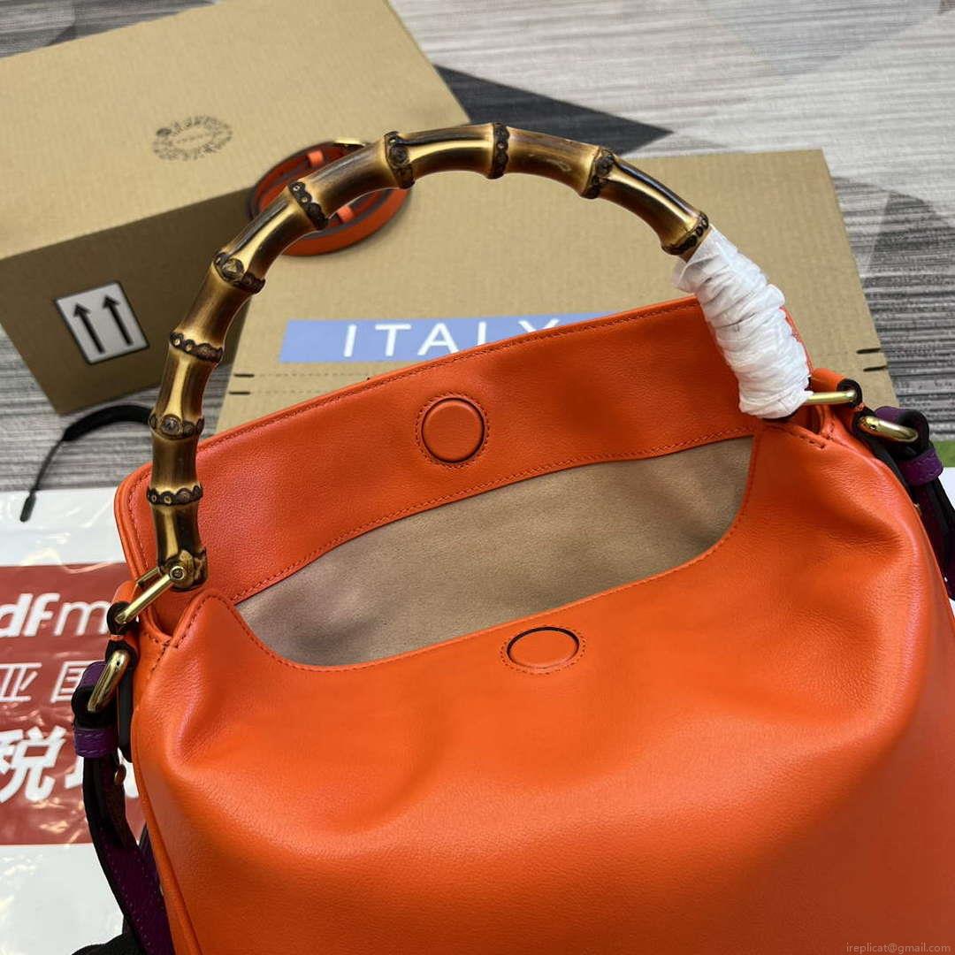 Gucci 746124 Gucci Diana Medium Shoulder Bag Orange