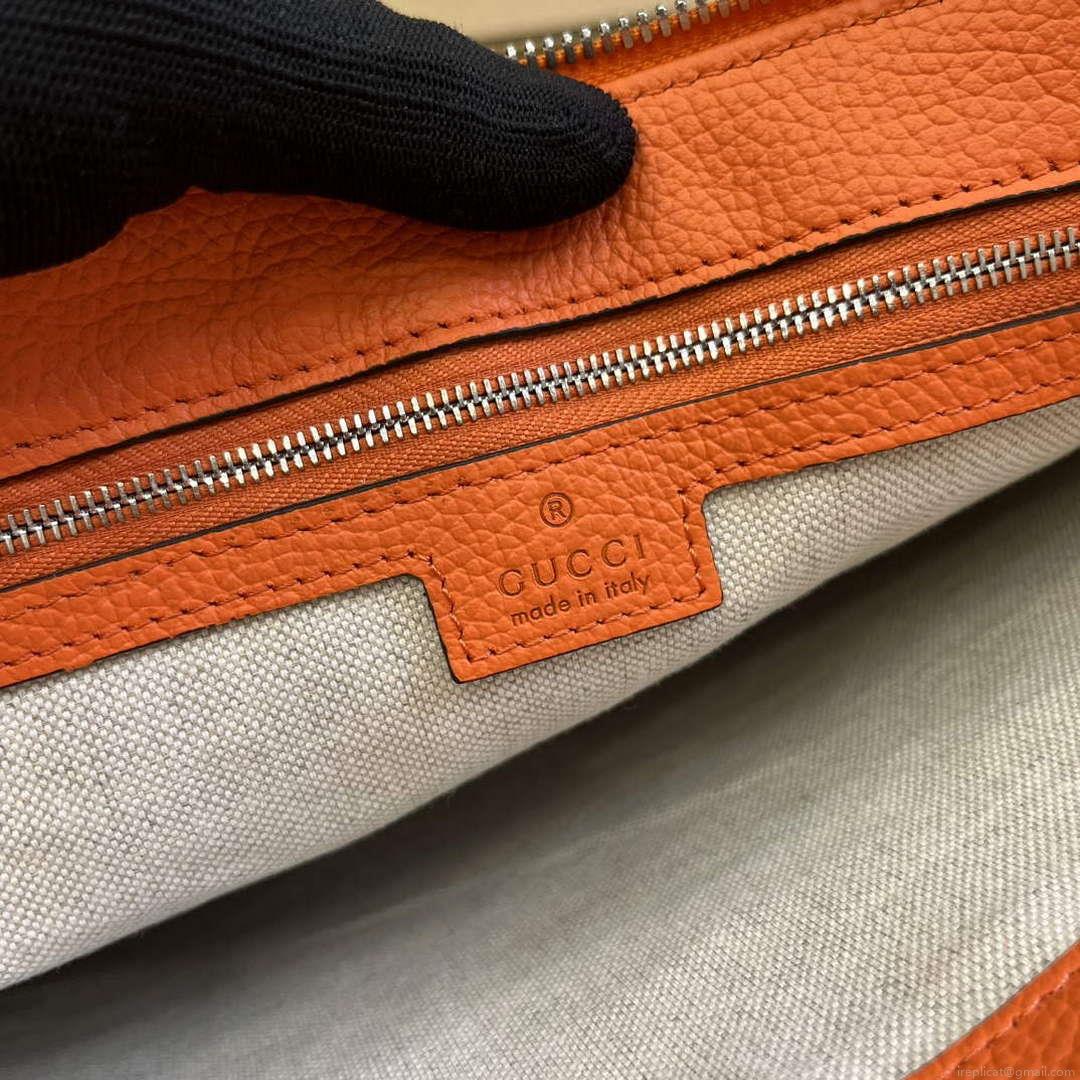 Gucci 696009 Jumbo GG Medium Messenger Bag Orange