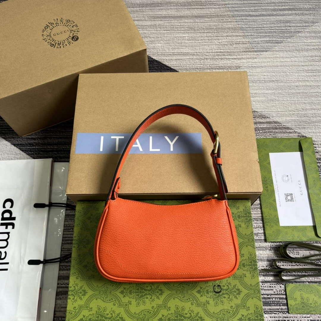 Gucci 739076 Aphrodite Mini Shoulder Bag Orange
