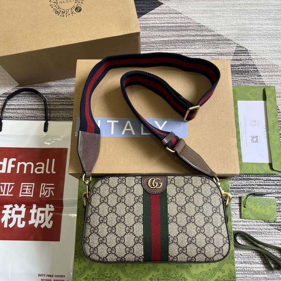 Gucci 752591 Ophidia Gg Small Shoulder Bag Brown