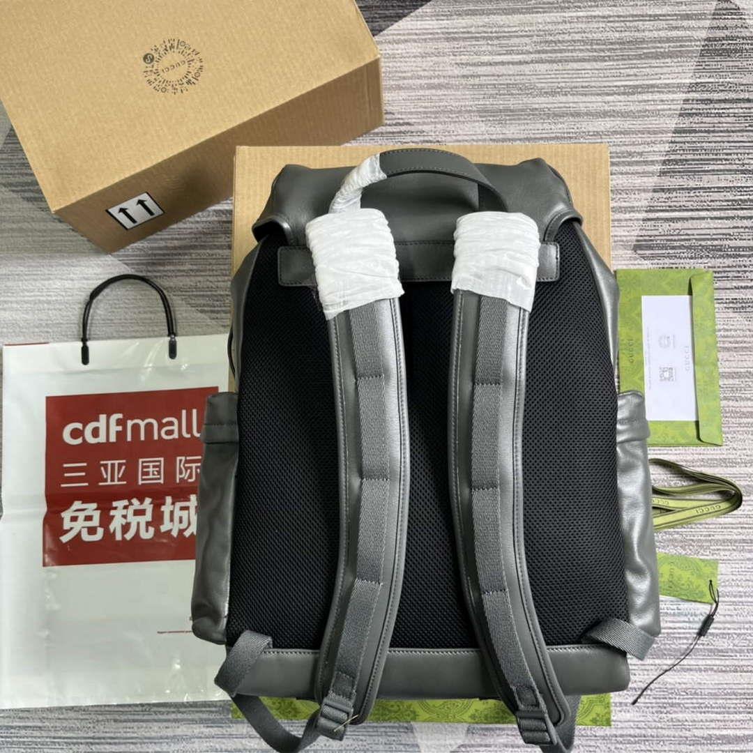 Gucci 725657 Backpack With Tonal Double G Gray