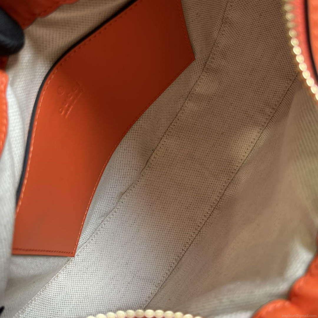 Gucci 739709 GG Matelassé Small Shoulder Bag Orange