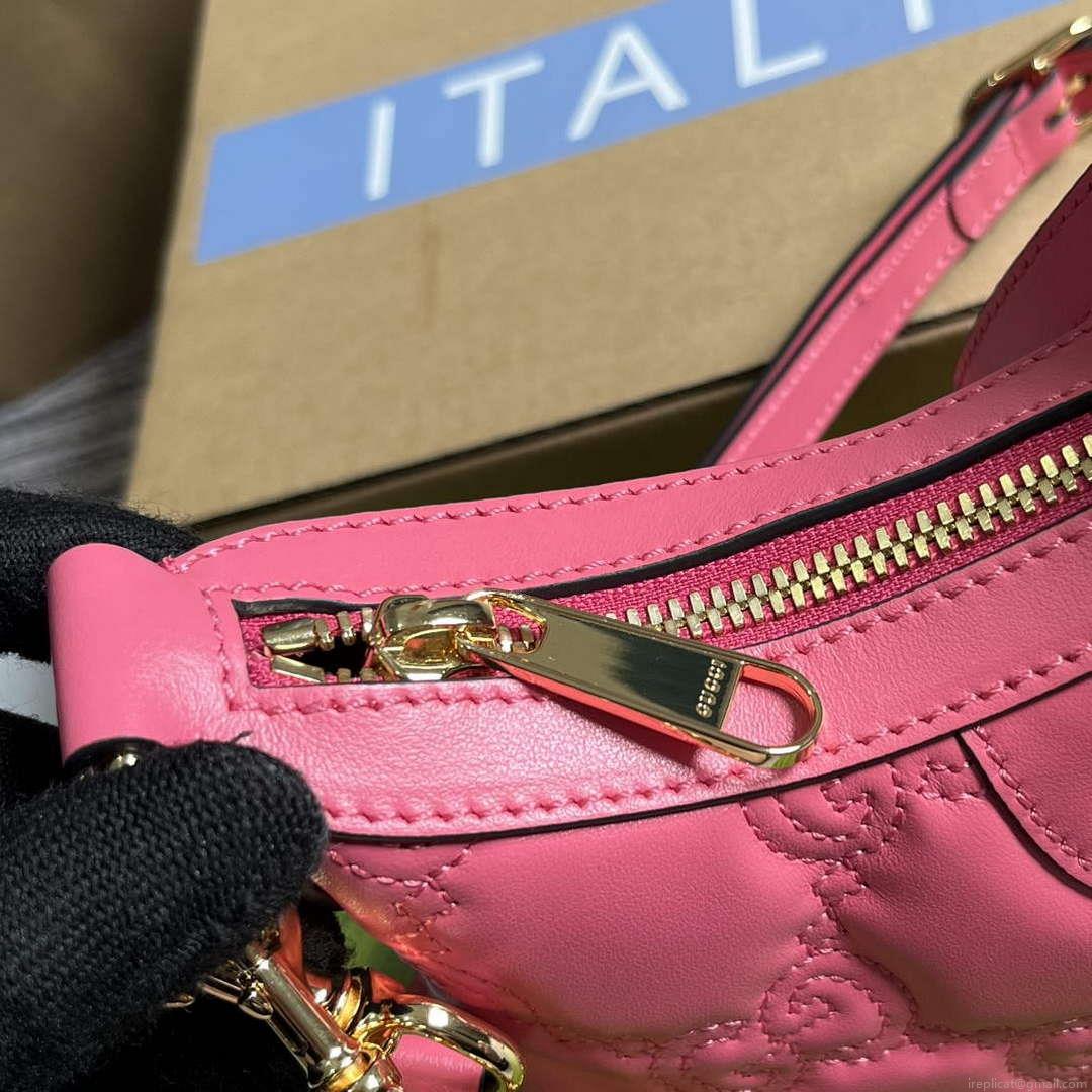Gucci 739736 GG Matelassé Mini Bag Rose pink