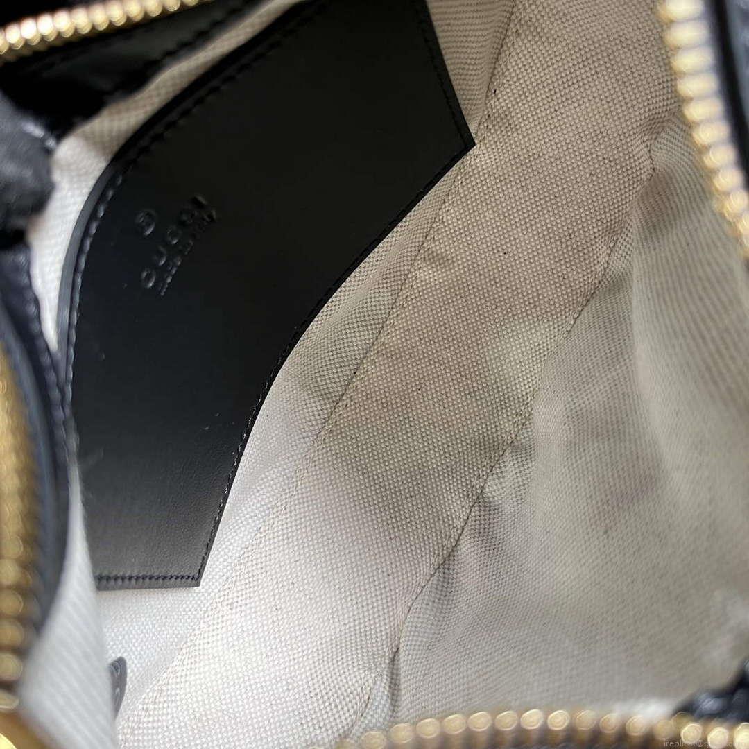 Gucci 739736 GG Matelassé Mini Bag Black