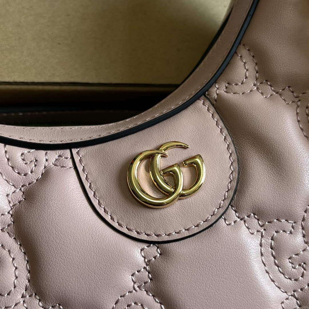 Gucci 739736 GG Matelassé Mini Bag Pink