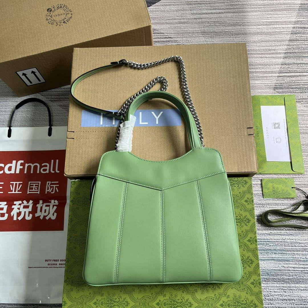Gucci 745918 Petite GG Small Tote Bag Light green