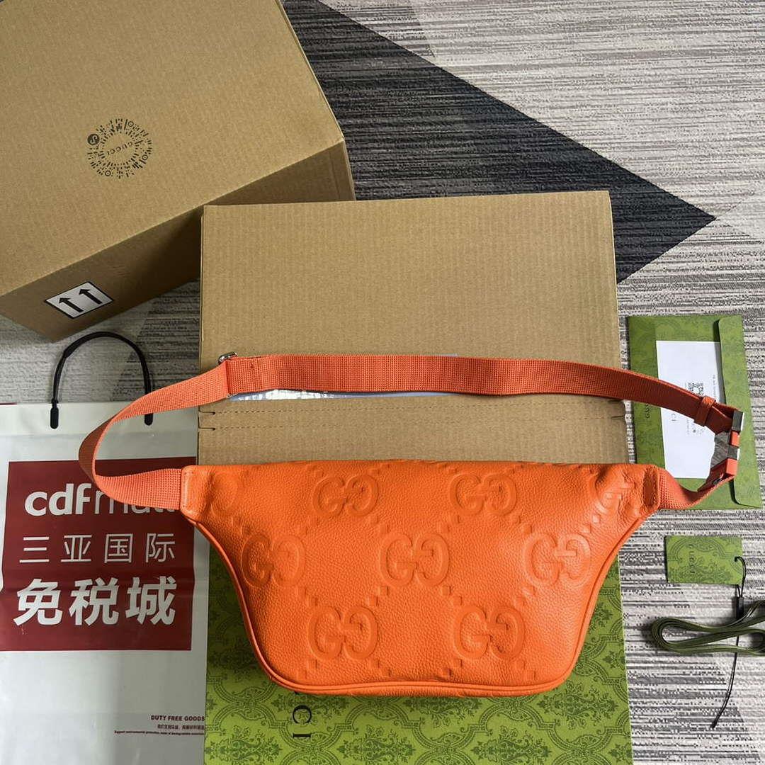 Gucci 645093 Jumbo GG Belt Bag Orange