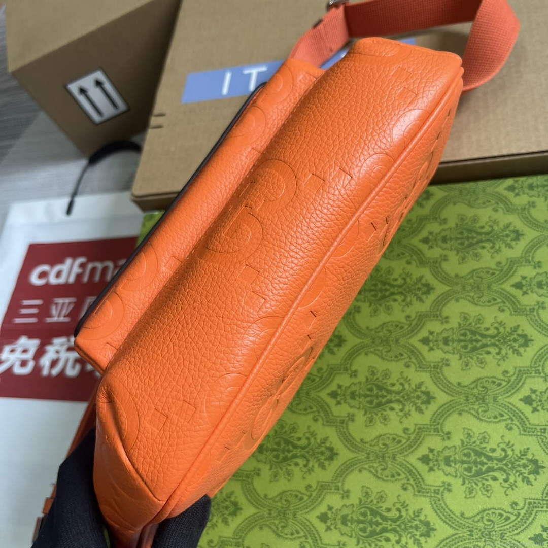 Gucci 645093 Jumbo GG Belt Bag Orange